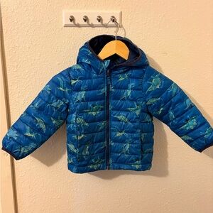 Jumping Beans Blue Dinosaur 3T Boys Jacket
